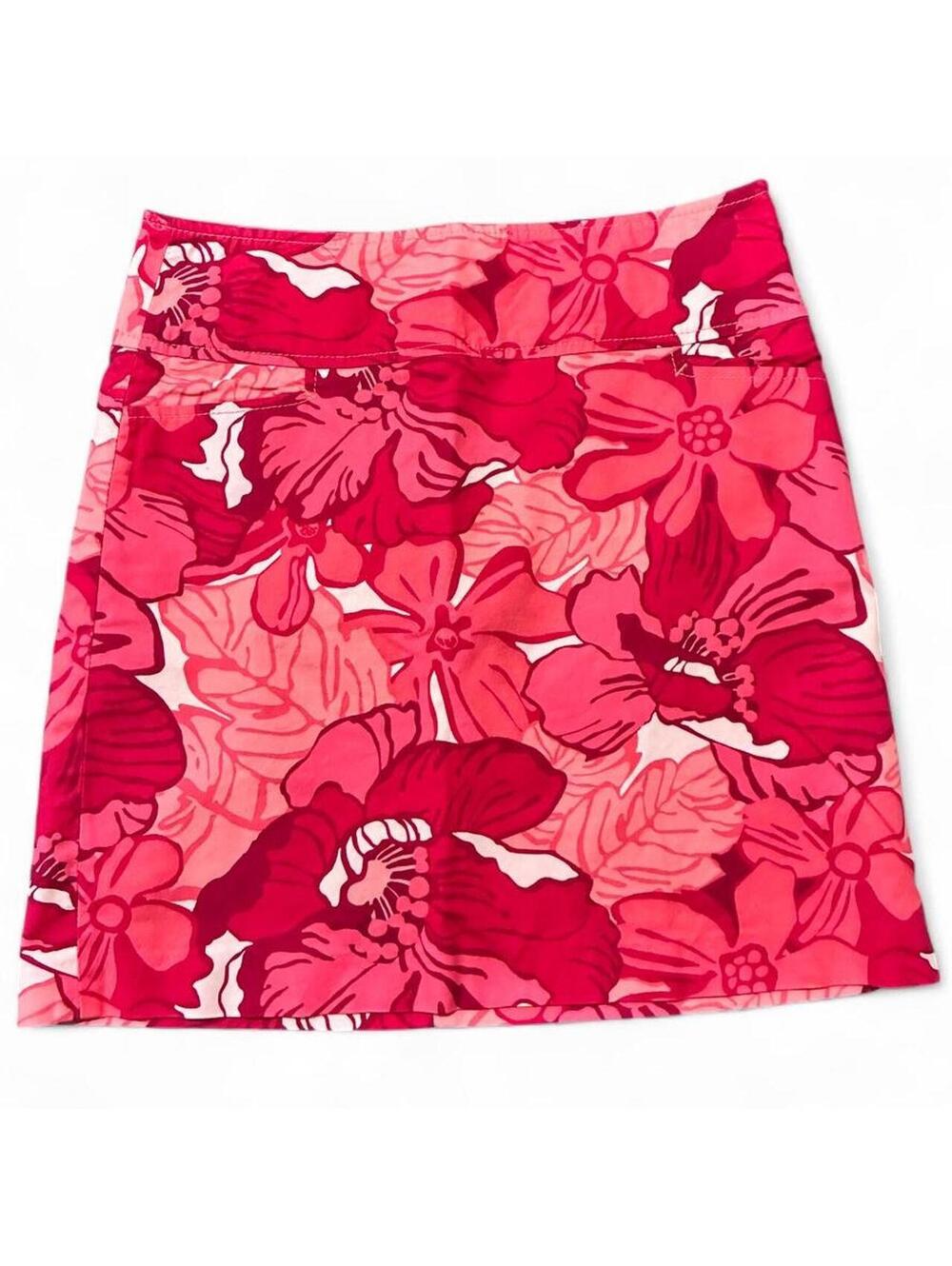 Tommy Hilfiger Women's Red and Pink Skirt